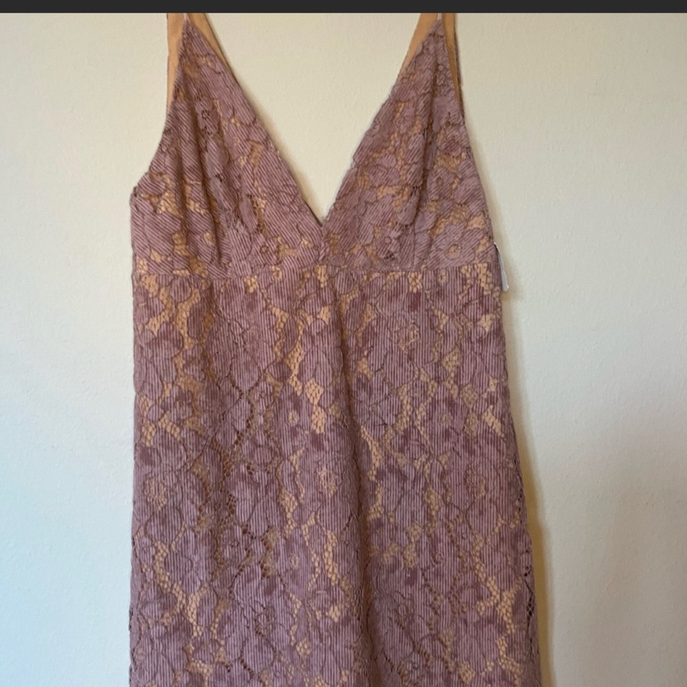 Free People Dangerous Love Lace Mini Dress in Lavender NWOT - Picture 4 of 4